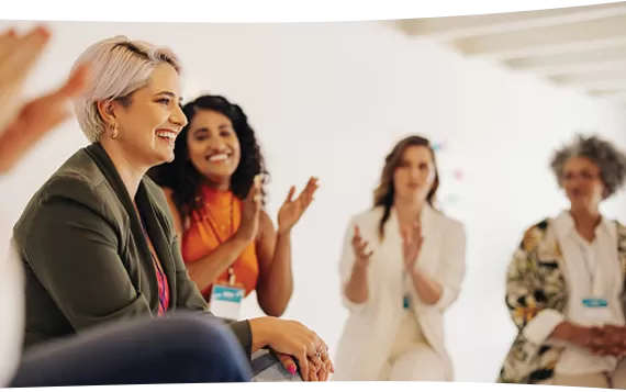 Women supporting each other